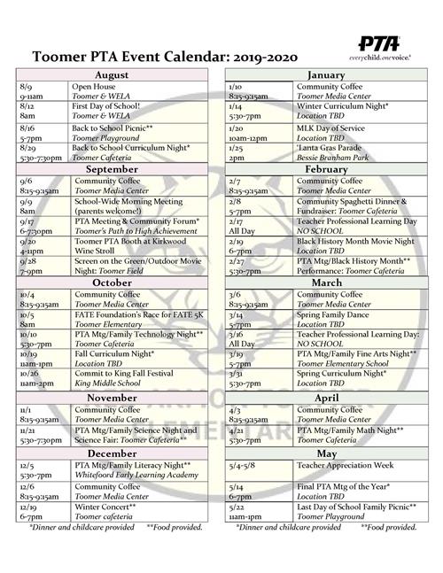 Toomer Elementary PTA / Home
