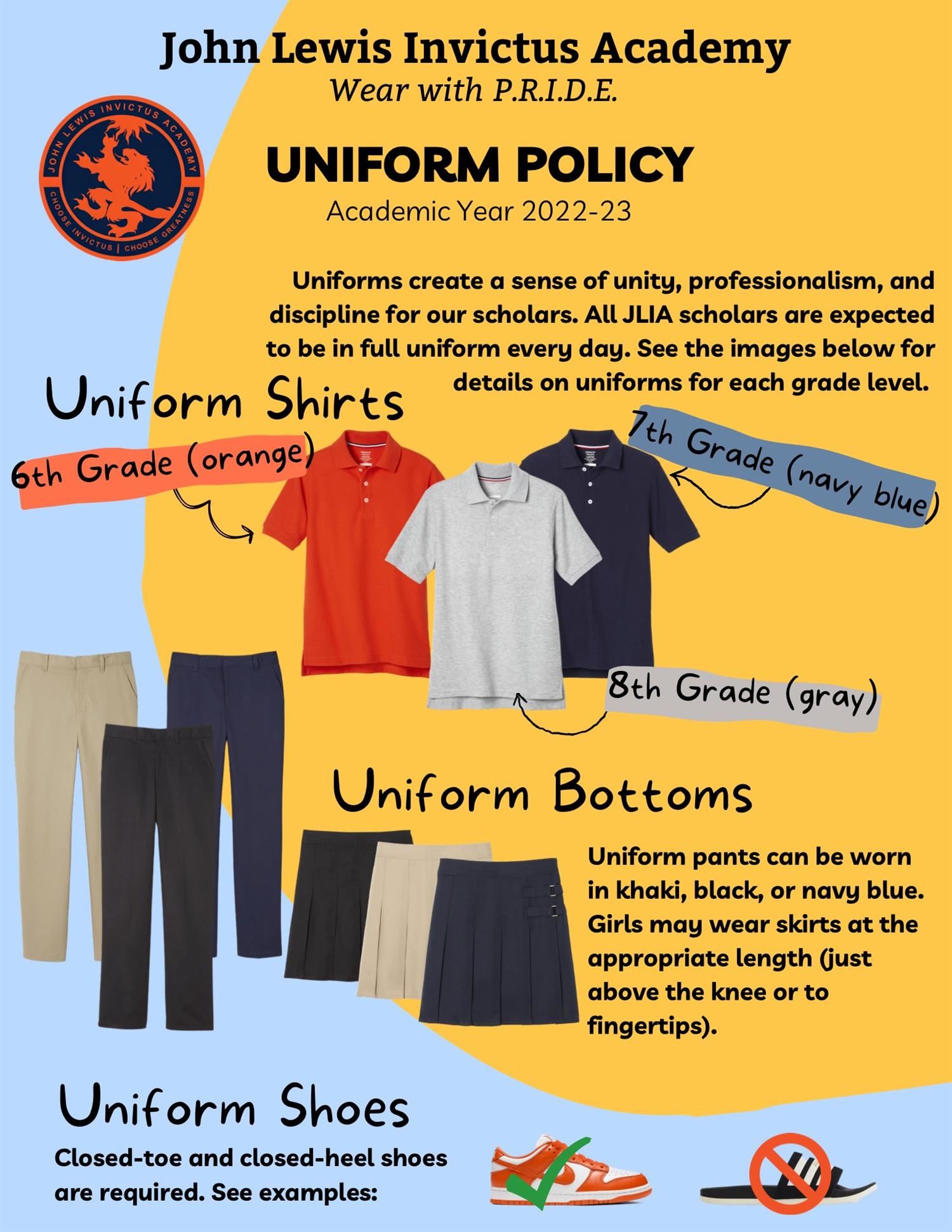 JLIA 2022-23 Uniform Policy