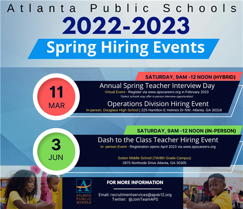 2023 Job Hiring Events - March 11 and June 3