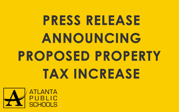  Press Release - Proposed Property Tax Increase