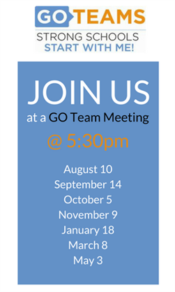 GO Team Schedule 2017-2018