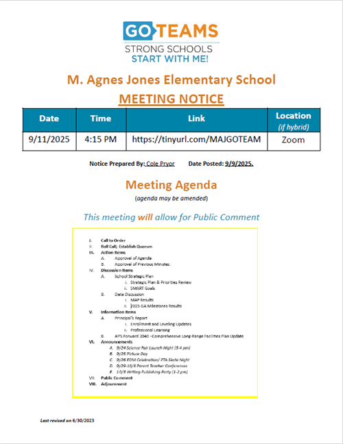Meeting Notice