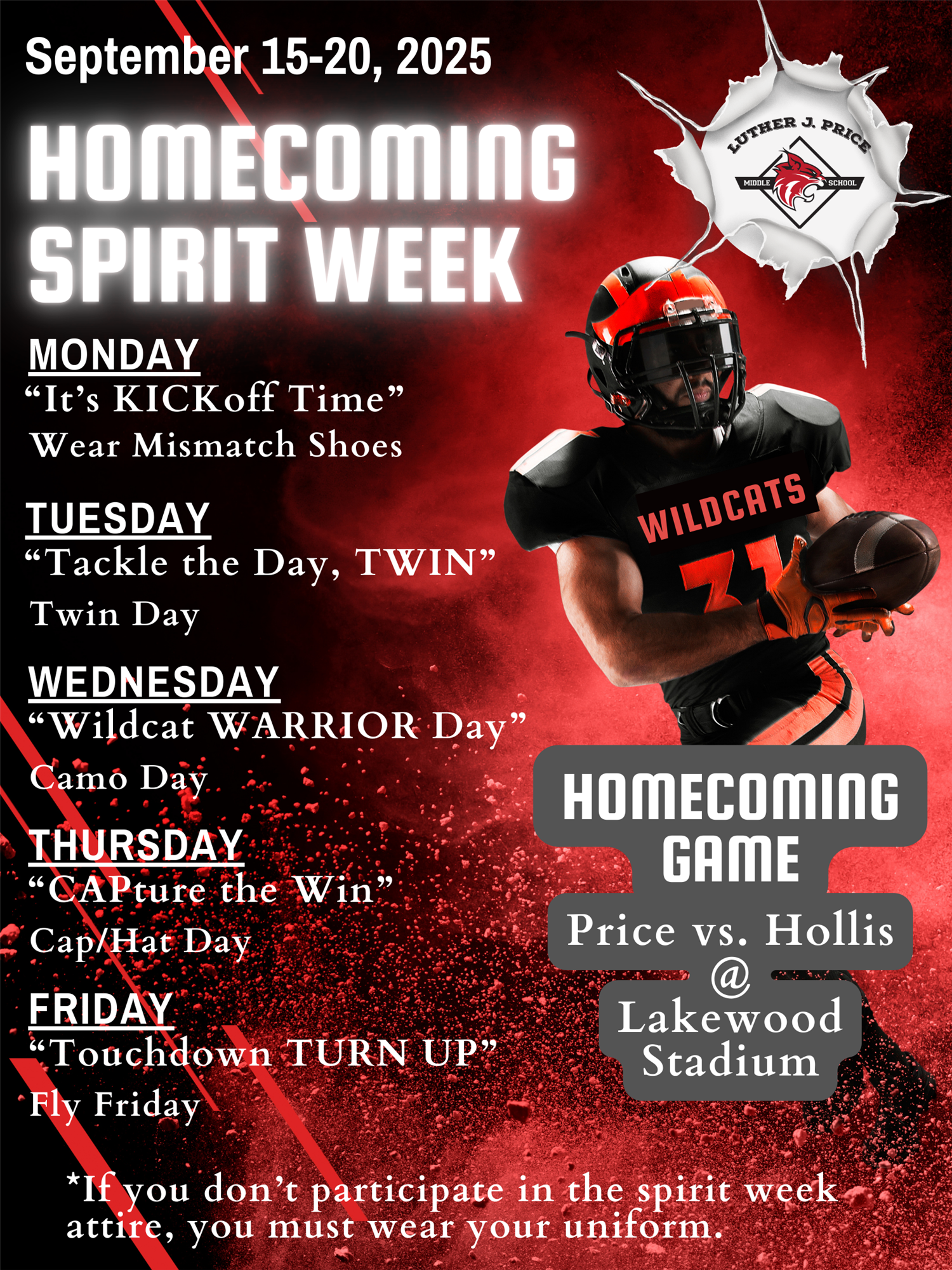 Homecoming Spirit Week 2025
