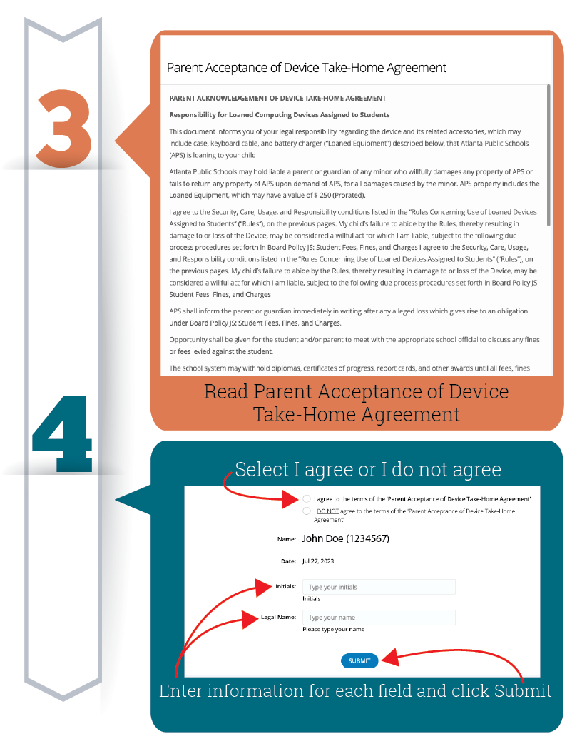  Parent Acceptance of Device Take-Home Agreement 2023-2024