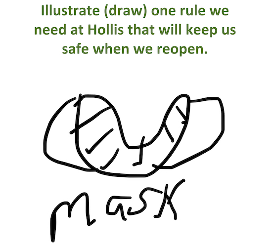 STEM student drawing