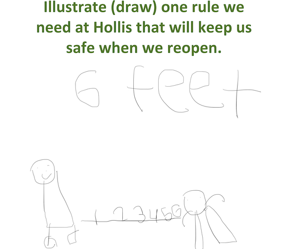 STEM student drawing