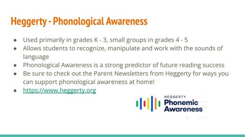 Heggerty - Phonological Awareness