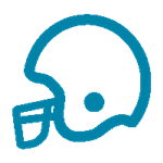 Football Helmet Icon 