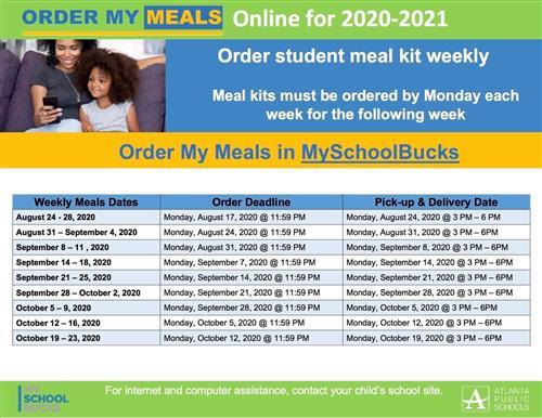 Meal Calendar 