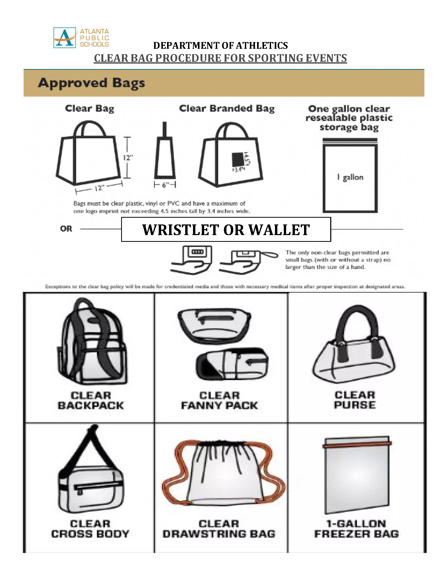 Clear Bag policy
