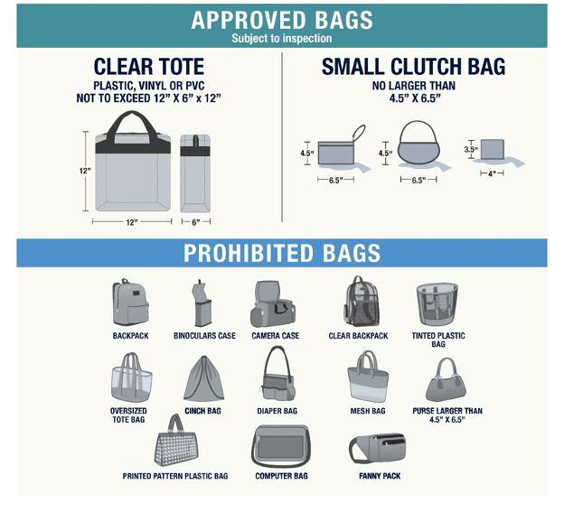 West Shore Stadium Bag Policy