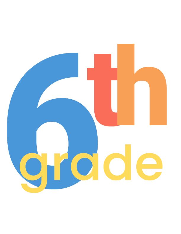 Wording  6th Grade Blue Yellow and Orange