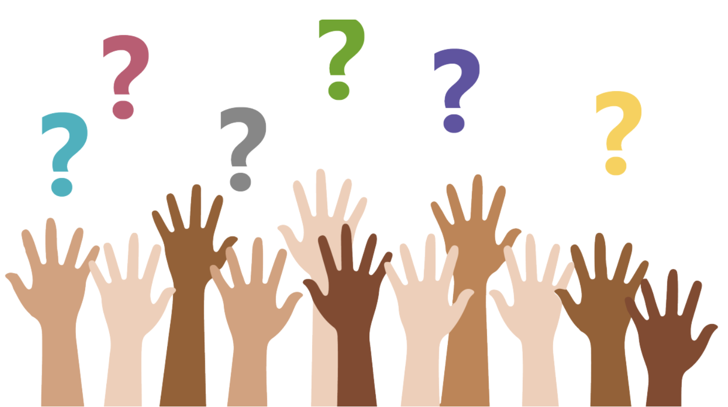 The best question. Questions. Asking questions. Raise your hand. Diversity