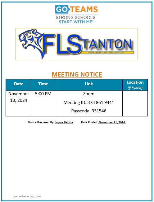 11/13/24 Notice