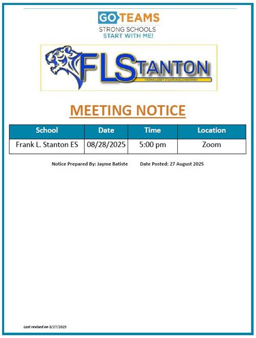 8/28/25 Notice