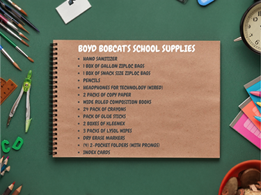  Boyd Bobcat's School Supplies
