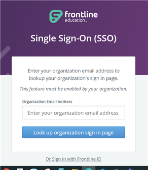 Frontline Single Sign-on