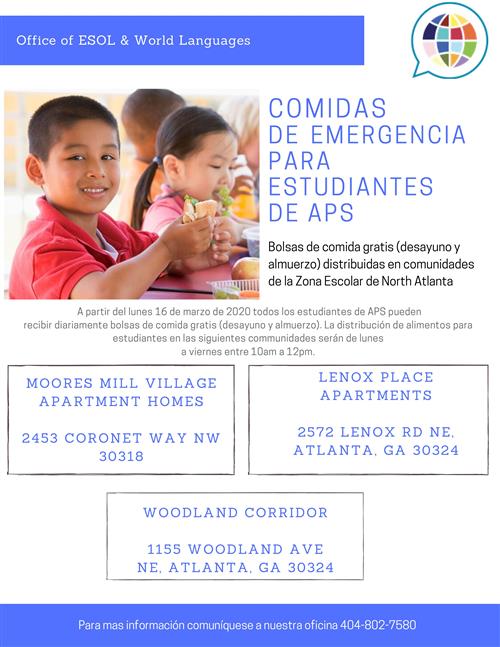 Coronavirus Meals Spanish Coronavirus Meals Spanish