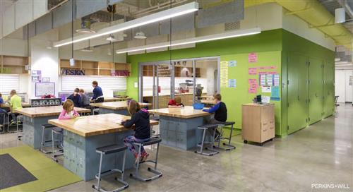 Hollis Innovation Academy STEM Lab rendering 