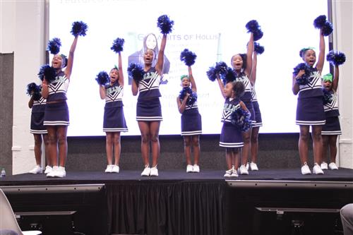  Hollis Cheerleaders at Transform Westside Summit