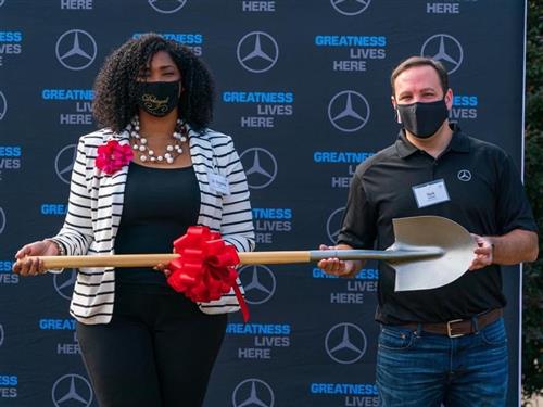 Dr. Ford with shovel 