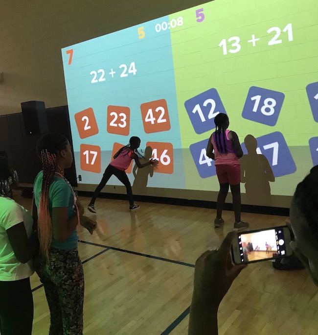 Lü Interactive Playground at Hollis Innovation Academy Community Meeting 