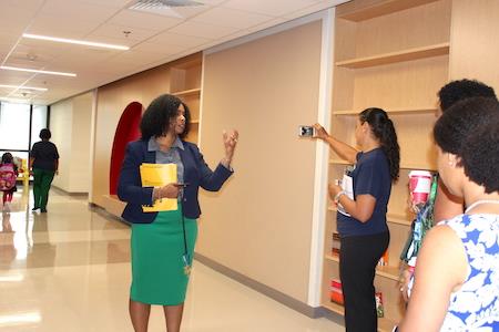 Dr. Carstarphen visits Hollis Innovation Academy 