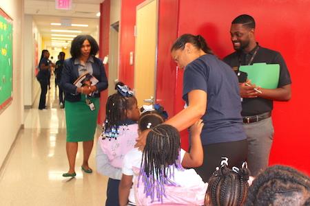 Dr. Carstarphen visits Hollis Innovation Academy 