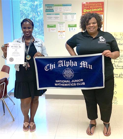 Hollis Innovation Academy Chi Alpha Mu National Junior Math Club 