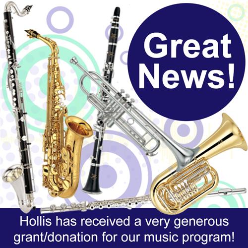 Hollis Innovation Academy Musical Instruments Grant 
