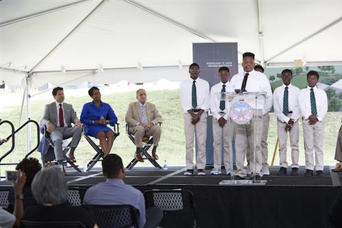 Hollis Participates in Kennedy Park Groundbreaking Ceremony