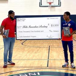 Basketball program receives $3,500 donation