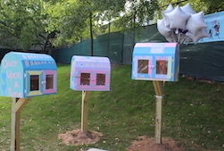 Young Ladies of Hollis R.O.S.E. Participate in Planting Ceremony of "Free Libraries"