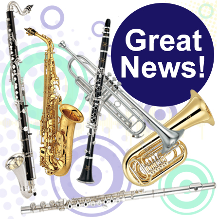 Hollis Receives a Generous Donation of Musical Instruments