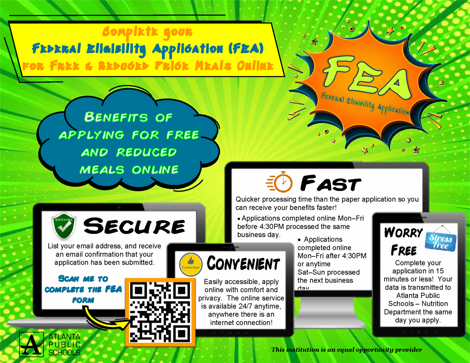  Federal Eligibility Application (FEA) for Free & Reduced Priced Meals