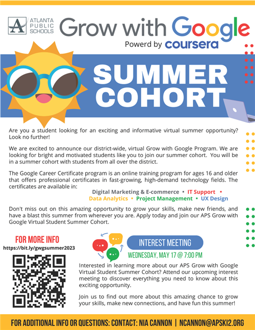 grow with google summer cohort