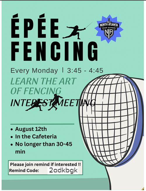 Epee Fencing Flyer