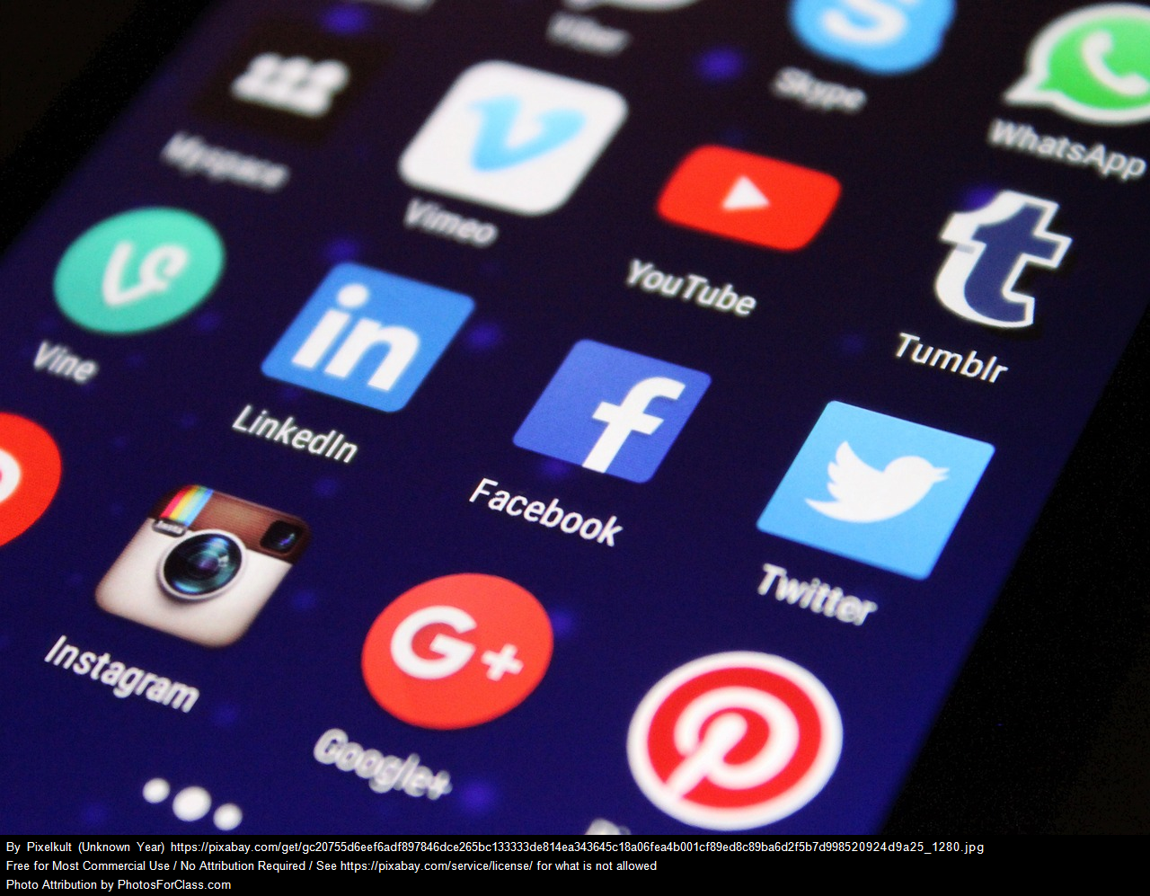   Social media apps