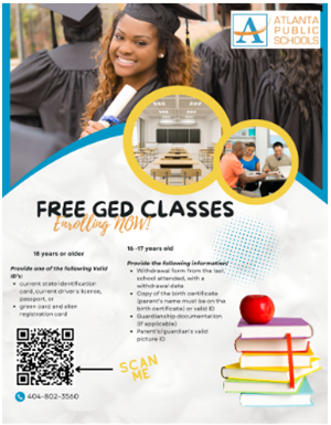 FREE GED CLASSES!
