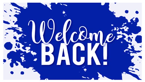  Welcome Back Letter