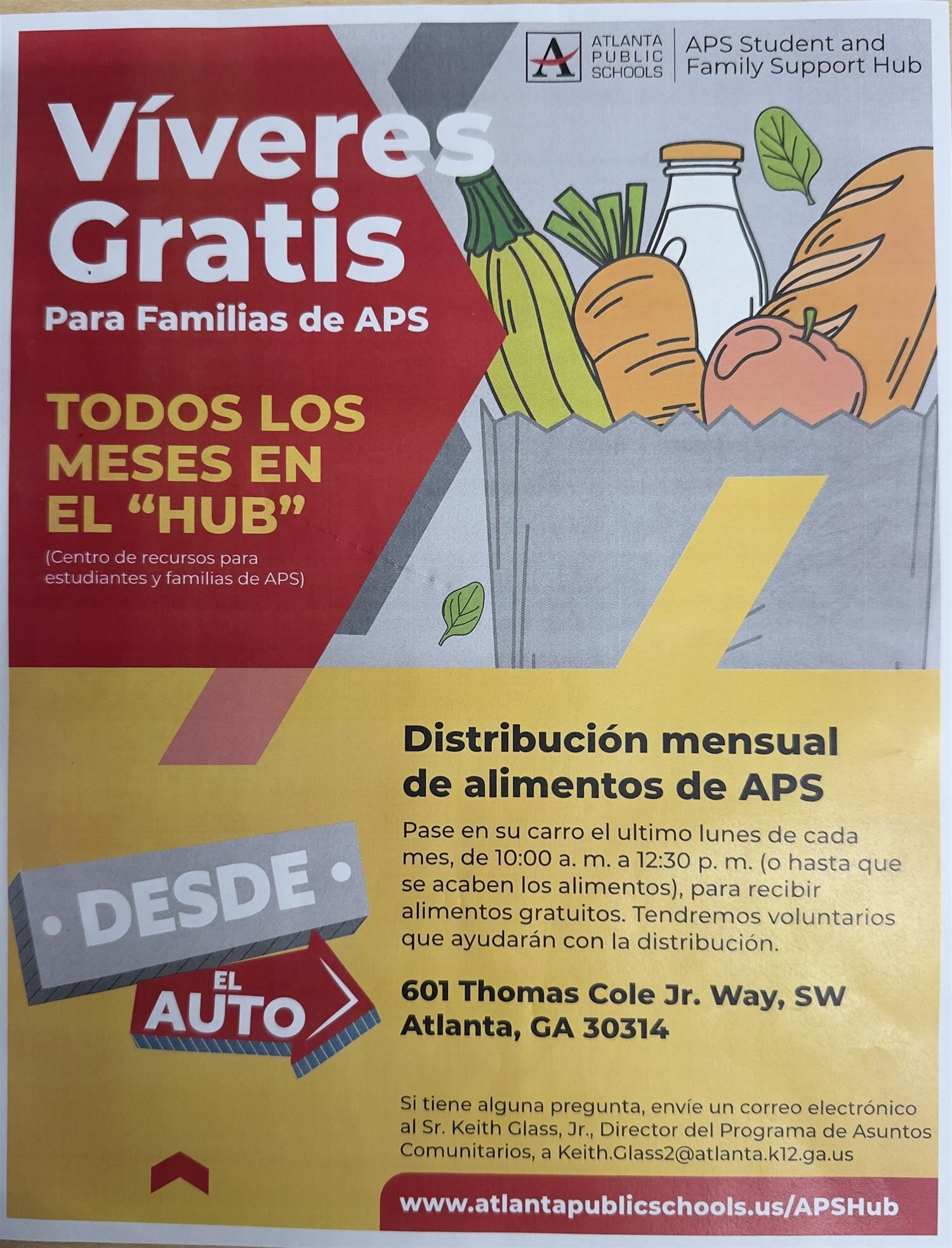 food bank spanish