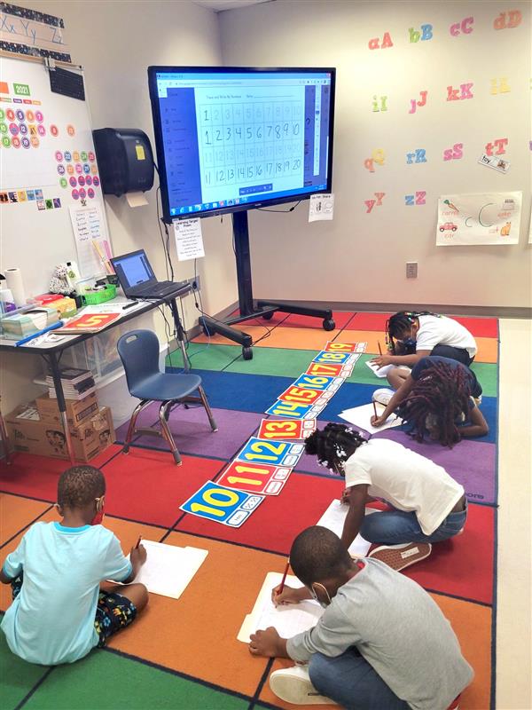 Math practice with \