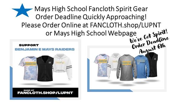 Order your FANCLOTH Gear Today!