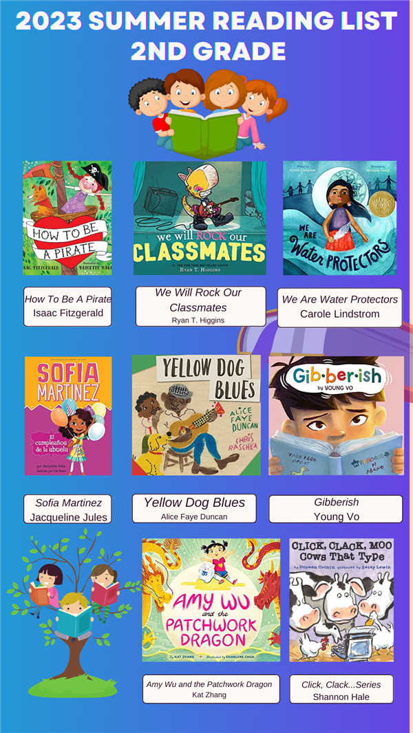2nd Grade Summer Reading List